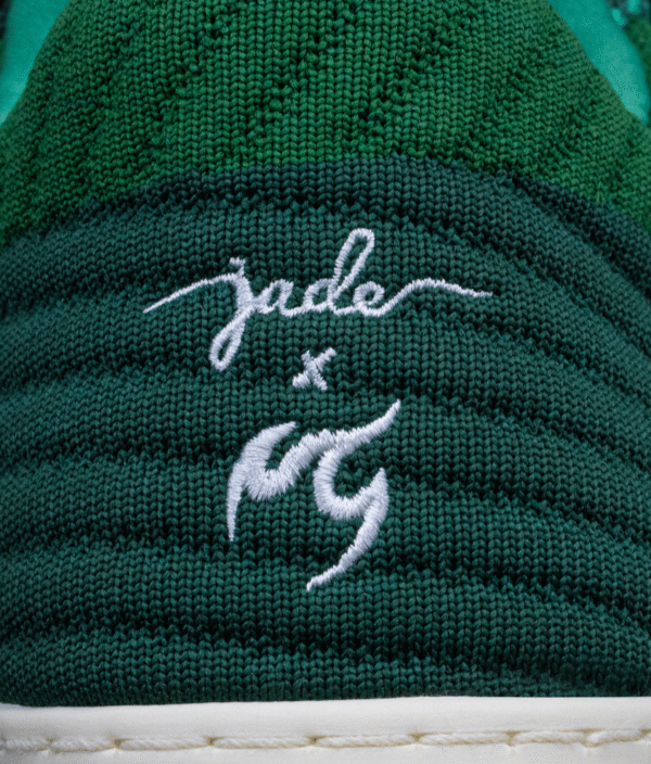 Fuego_Lowtop_GreenJade_FGO_Product_embroidery_back_closeup Fuego dansesko Low-Top Green Jade
