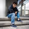 Fuego dansesko modell Low-Top Navy Blue / Marineblå
